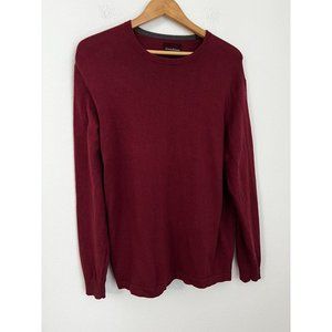 Tommy Bahama Red Sweater Cotton Cashmere Blend Mens Size Large  Pullover Crew